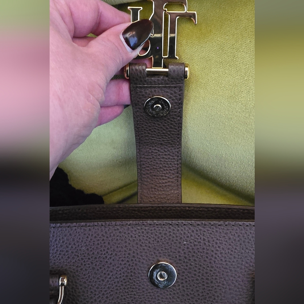 Ralph Lauren Chocolate Brown Work Tote - Picture 7 of 7